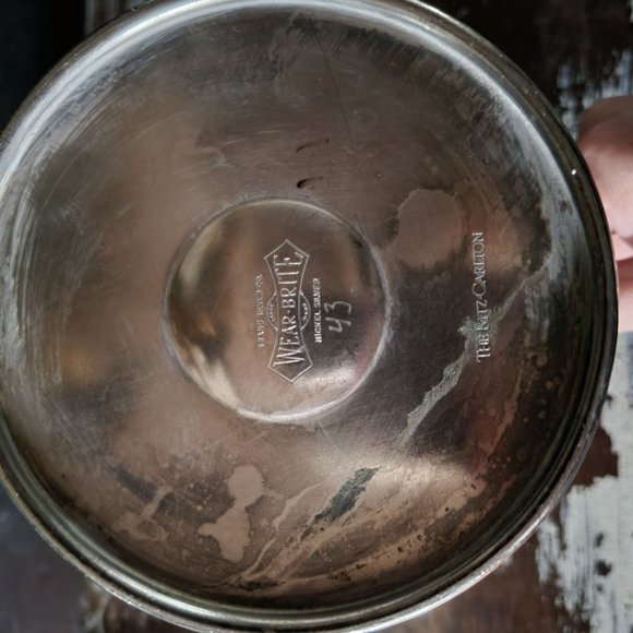 Vtg Grand Silver Co Wear-Brite Ritz-Carlton Hotel Silverplate Thermos Pitcher - Picture 10 of 10